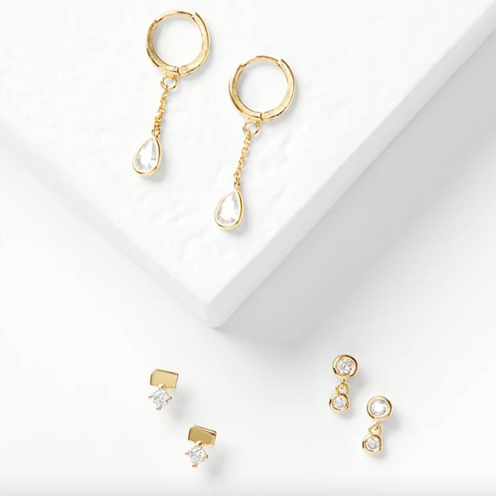 LOFT Demi-fine Earring Collection 24k gold plated